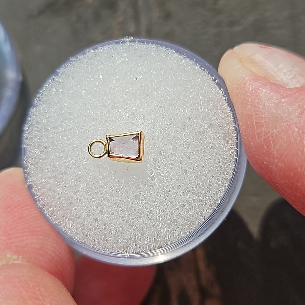 Mettle And Silver Lavender spinnel Charm